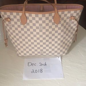 Louis Vuitton neverfull mm purse without pouch